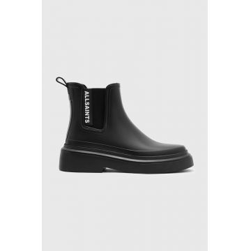 AllSaints botine HETTY femei, culoarea negru, cu platforma, Hetty