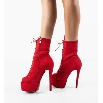 Botine dama Raxing Rosii 3