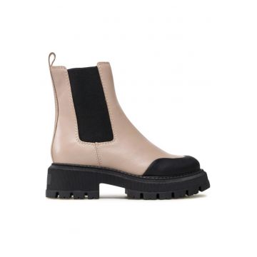 Botine dama -  590486219605338 - Piele ecologica/Sintetic - Bej