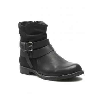 Botine dama -  590486221582236 - Piele ecologica - Negru