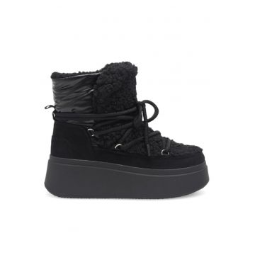 Botine dama -  590558803267036 - Piele ecologica - Negru