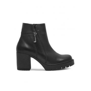 Botine dama -  590558809660338 - Piele naturala - Negru