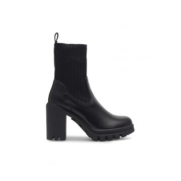 Botine dama -  590558810041636 - Piele ecologica - Negru