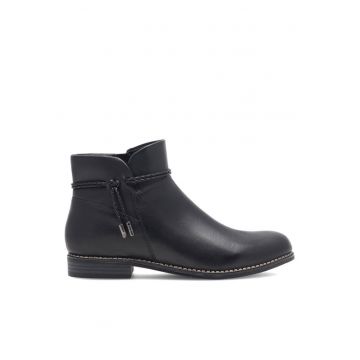 Botine dama -  590558816962838 - Piele naturala - Negru