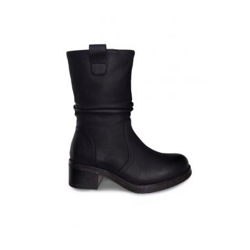 Botine dama -  590558805718536 - Piele ecologica - Negru