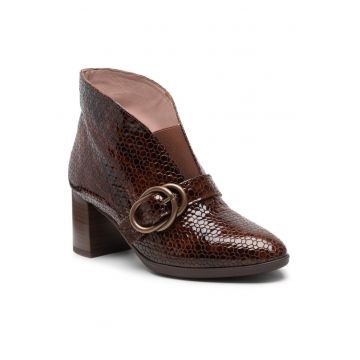 Botine dama - 300901069 - Piele naturala - Maro