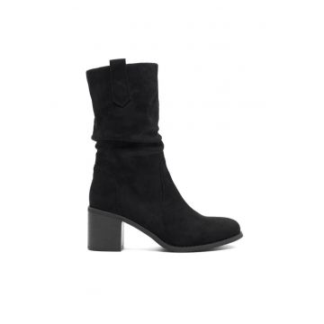 Botine dama -  590558808679636 - Piele ecologica - Negru