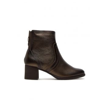 Botine 8-85309-43 Maro -  Piele lacuita