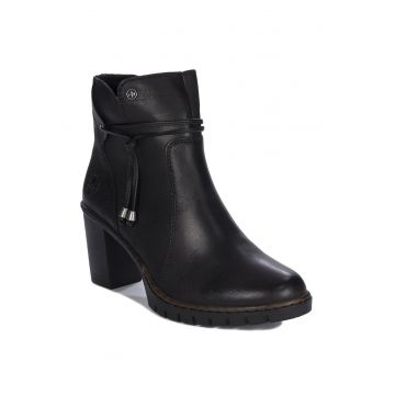 Botine cu toc  Y256700 - Sintetic - Negru