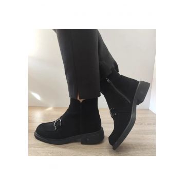 Ghete Elegante Dama  150055B 01-I Negre Velur - Negru
