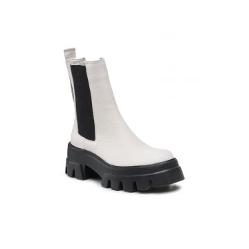Botine dama -  300166840 - Piele naturala - Alb
