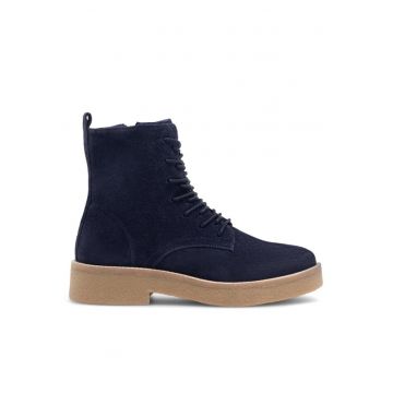 Botine dama -  590558814278237 - Piele naturala - Bleumarin