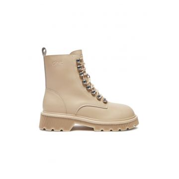 Botine dama -  80044 - Piele naturala - Bej