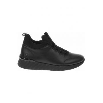 Botine negre  Remonte pentru femei - sport cu fermoar si sireturi D5977-01