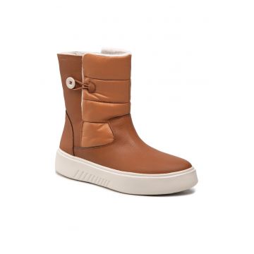 Botine dama -  209928716 - Piele ecologica - Maro