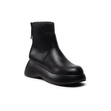Botine dama -  301704621 - Piele ecologica - Negru