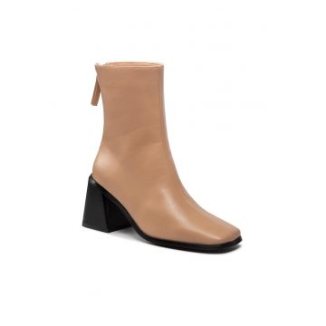 Botine dama - 301704652 - Piele ecologica - Bej Botine dama - 301704652 - Piele ecologica - Bej