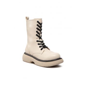 Botine dama - 301728184 - Piele ecologica - Bej Botine dama - 301728184 - Piele ecologica - Bej