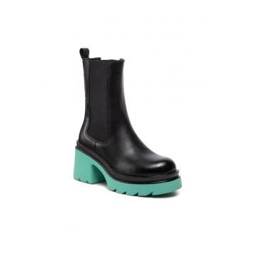 Botine dama -  301728351 - Piele ecologica - Negru