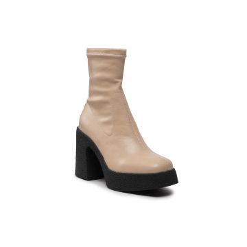 Botine dama - 301728573 - Piele ecologica - Bej Botine dama - 301728573 - Piele ecologica - Bej