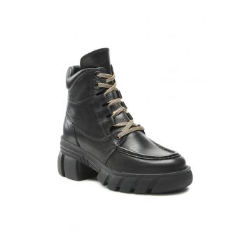 Botine dama -  5904862186856 - Piele naturala - Negru