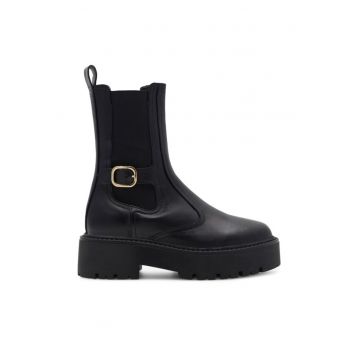 Botine dama -  590558817976441 - Piele naturala - Negru