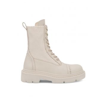 Botine dama -  590558826766939 - Piele naturala - Ecru
