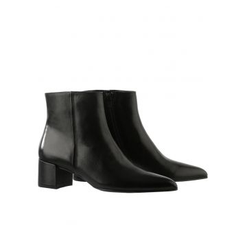 Botine dama - Hogl - elegant - tocuri mijlocii - piele naturala - negru