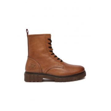 Botine dama -  25923 - Piele naturala - Maro