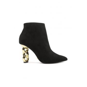 Botine dama -  99750 - Piele naturala - Negru