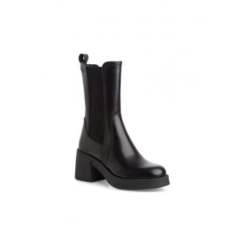 Botine dama -  casual - piele naturala - negru