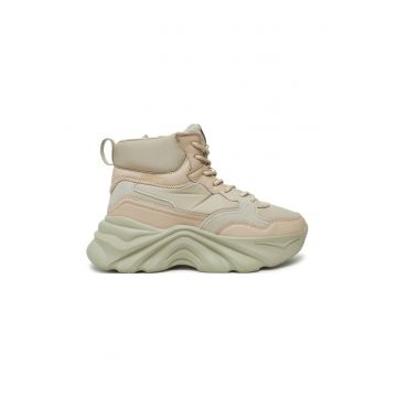 Botine dama -  22853 - Piele ecologica - Bej