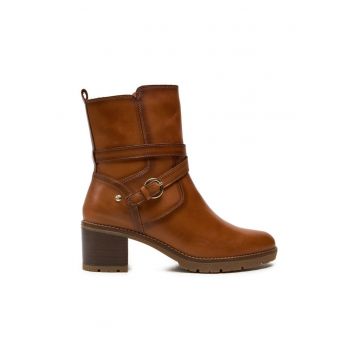 Botine dama -  304359 - Piele naturala - Maro -