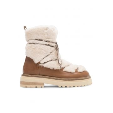 Botine dama -  590558810154337 - Piele naturala - Maro