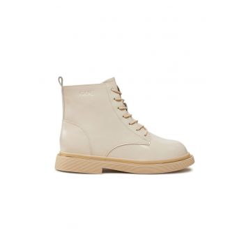 Botine dama -  80136 - Piele lacuita - Bej