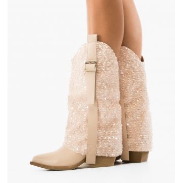 Botine dama Inga Bej