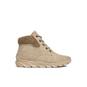 Botine dama -  30322371739 - Piele ecologica - Bej