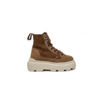 Botine dama  35203-028 - Piele naturala - 37 EU - Maro