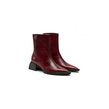 Botine dama  5453-018-47 - Piele naturala - 37 EU - Rosu