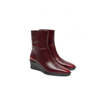 Botine dama  5829-018-47 - Piele naturala - Rosu