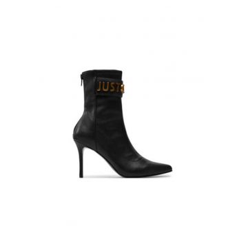 Botine dama  77RA3S64 ZS984 - Piele naturala - Negru
