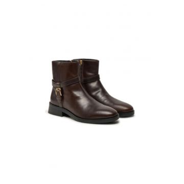 Botine dama  D36VBD-000AA - Piele naturala - 39 EU - Maro
