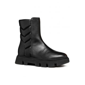 Botine dama  D46UAB-0TUBC - Piele ecologica - 38 EU - Negru