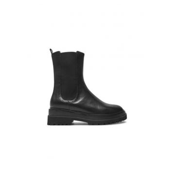 Botine dama  E4 RID 11 02 01 - Piele naturala - 41 EU - Negru