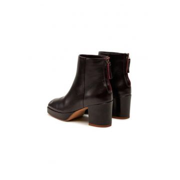 Botine dama  ELTON - Piele naturala - 40 EU - Visiniu