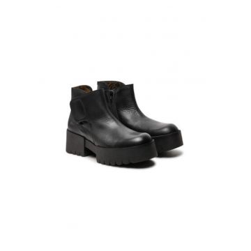 Botine dama  ENDO006FLY - Piele naturala - 41 EU - Negru