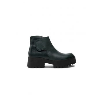Botine dama  ENDO006FLY - Piele naturala - Verde