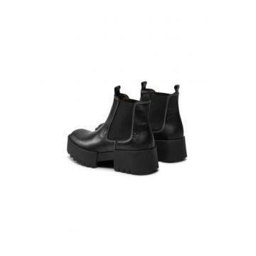 Botine dama  EXIA123FLY - Piele naturala - Negru