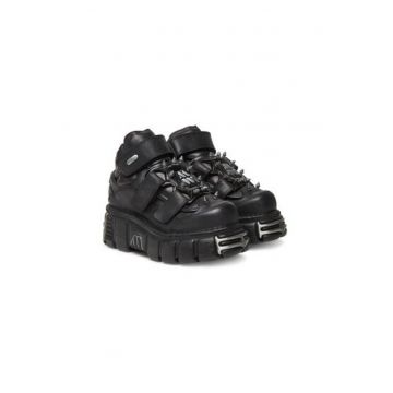 Botine dama  M-285C-S1 - Piele naturala - Negru