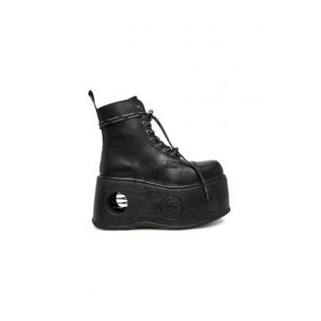 Botine dama  M-MILI083CCT-C18 - Piele naturala - Negru